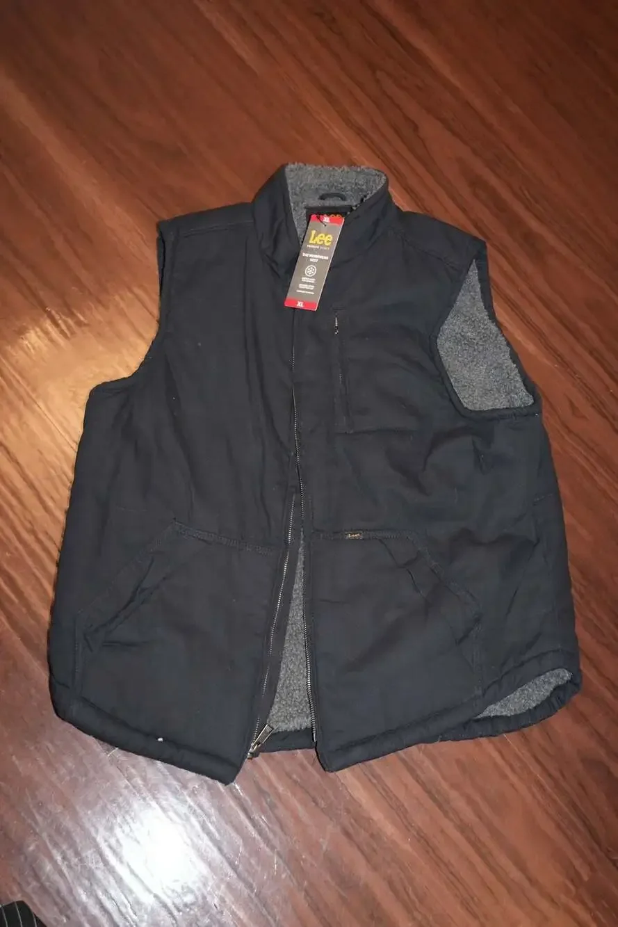 Lee Premium Select The Workwear Sherpa-Lined Canvas Vest